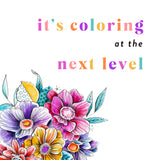 Funky Florals Next Level Coloring Sheets - Choose from 2 Sets + Online Lesson
