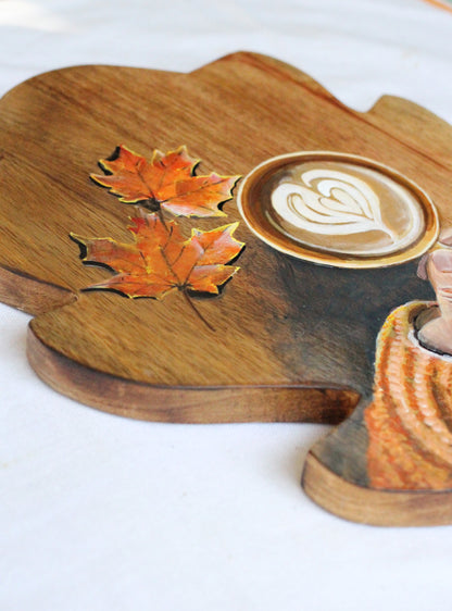 Autumn Latte Charcuterie Board
