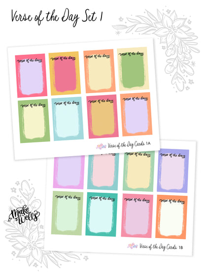 Verse of the Day Cards - Set 1