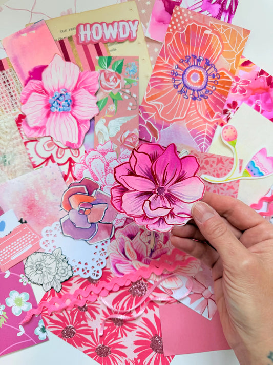 *Mystery* Pink Scrap Pack - Funky Florals
