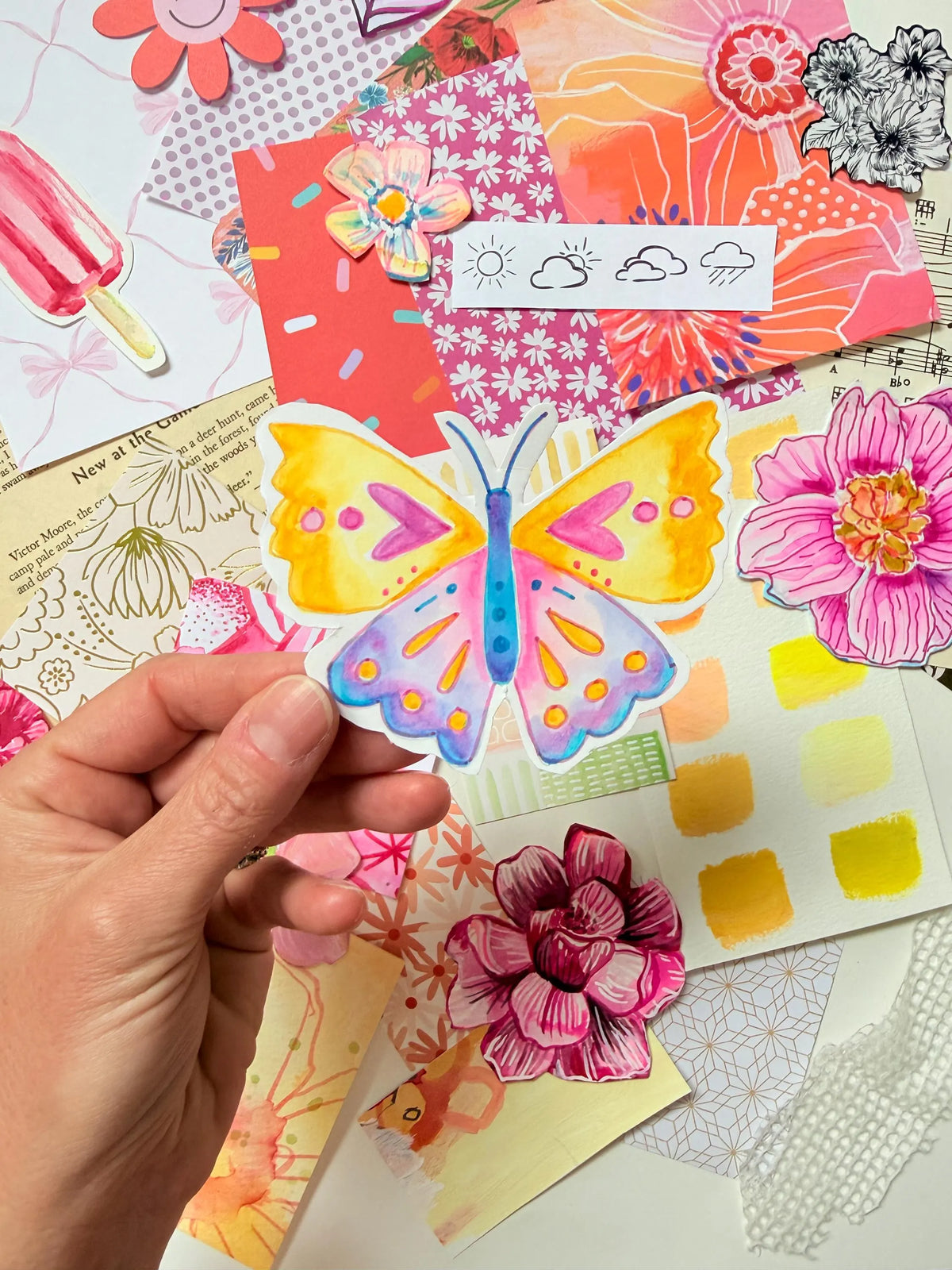 *Mystery* Summer Brights Scrap Pack - Funky Florals
