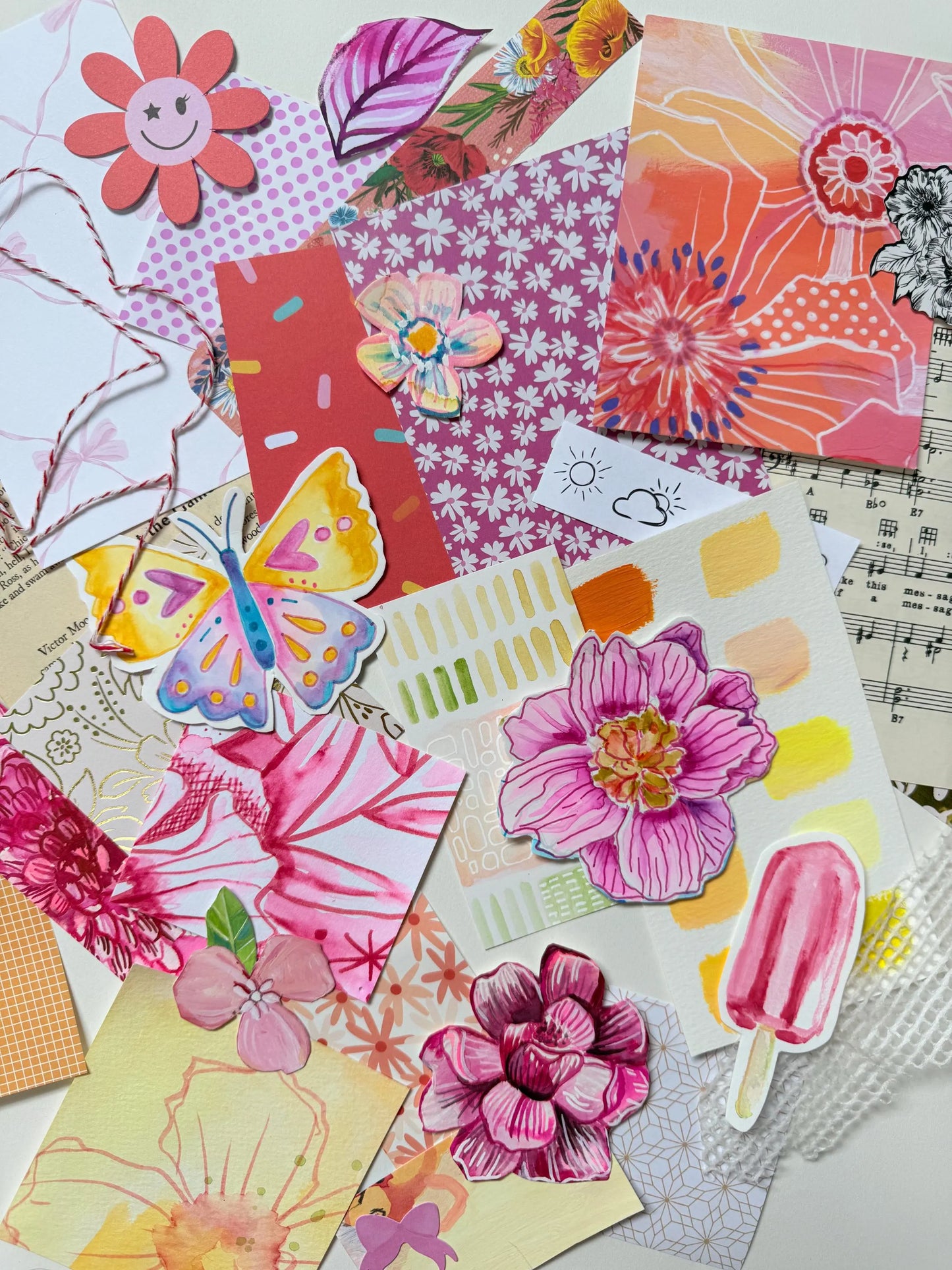 *Mystery* Summer Brights Scrap Pack - Funky Florals