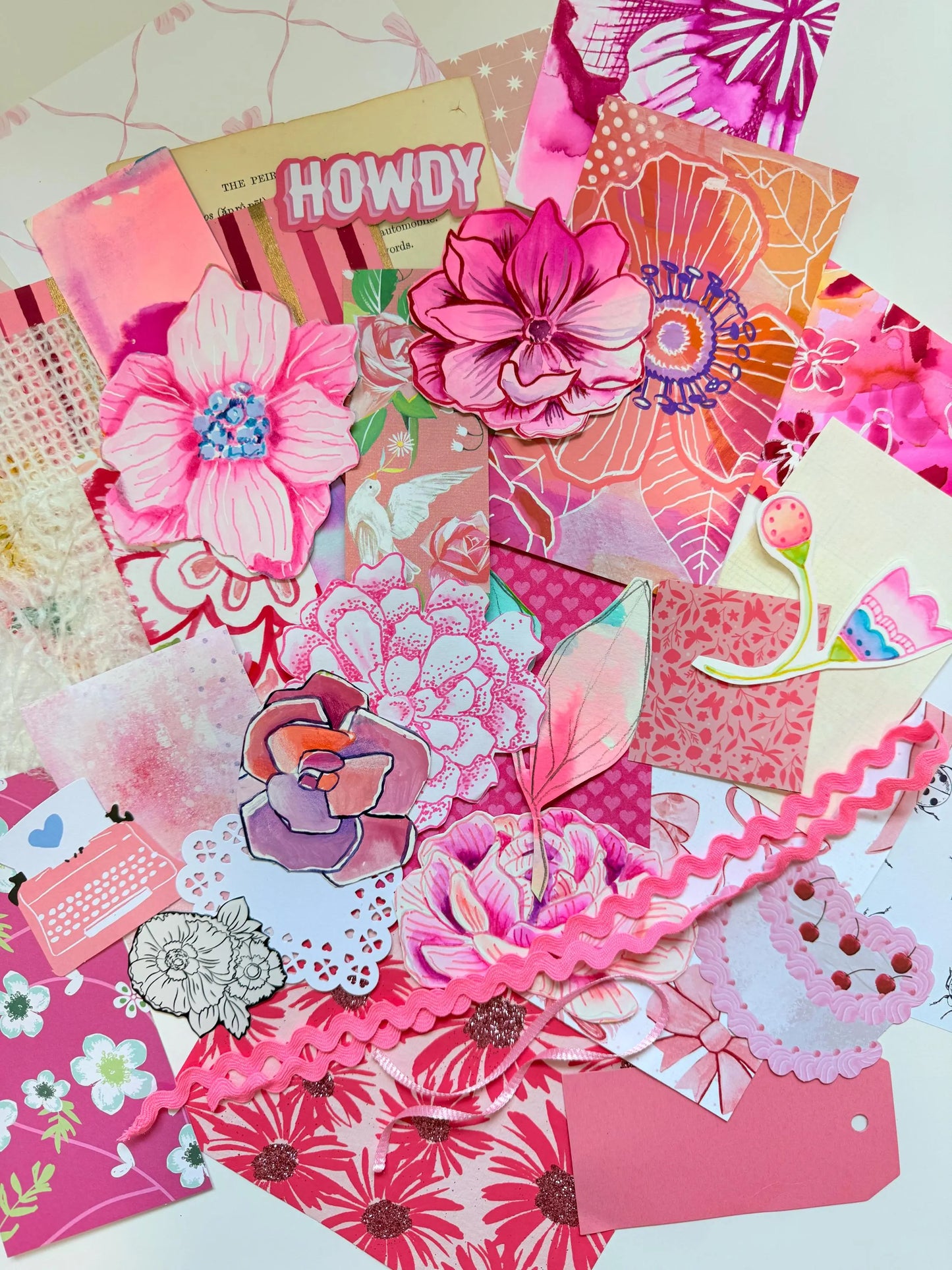 *Mystery* Pink Scrap Pack - Funky Florals