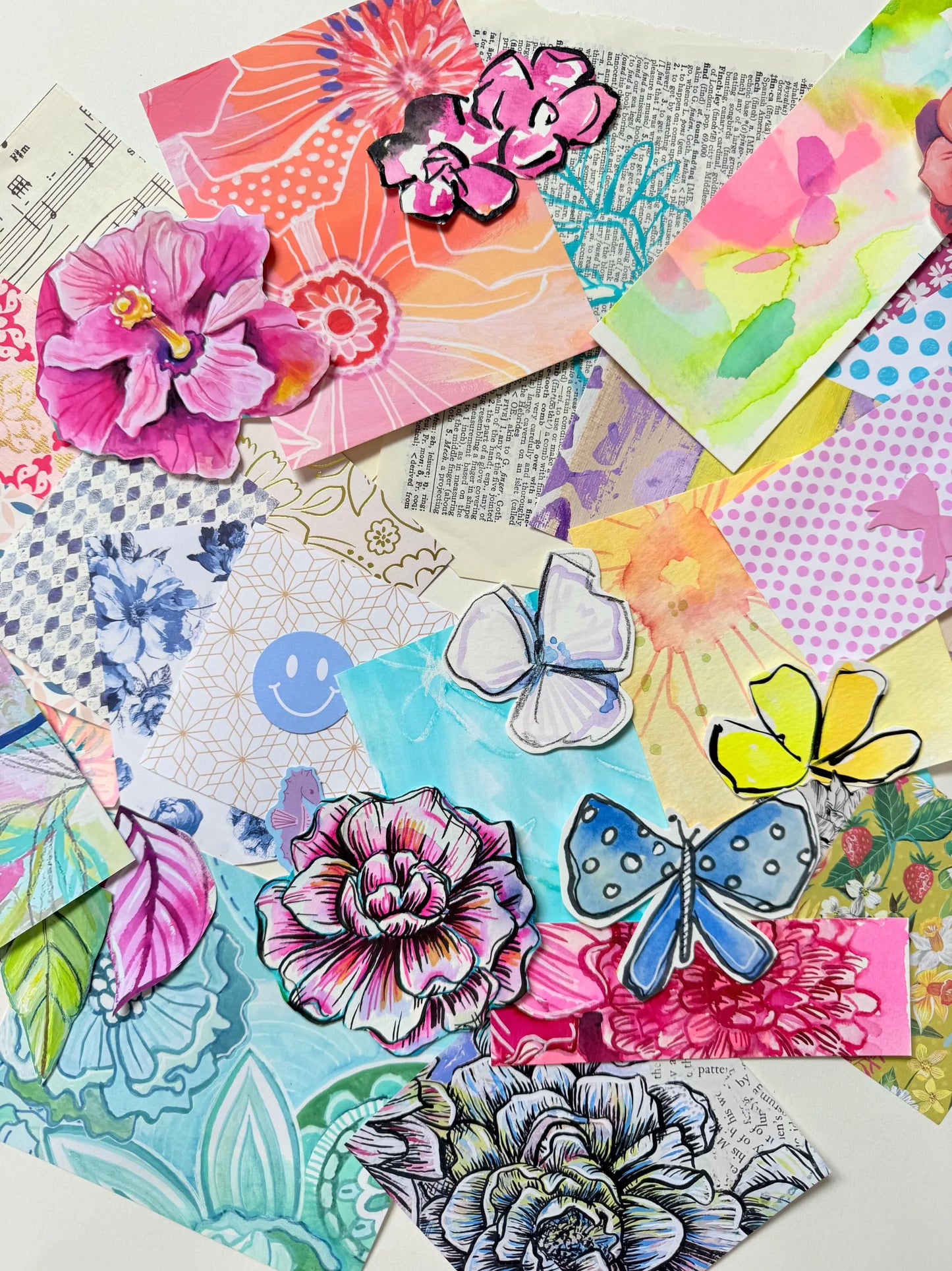 *Mystery* Deluxe Scrap Pack - Funky Florals