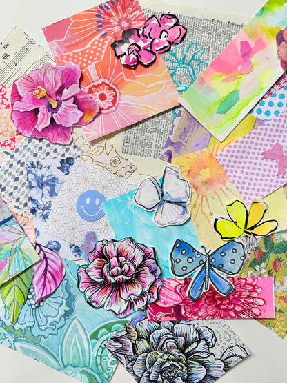 *Mystery* Deluxe Scrap Pack - Funky Florals
