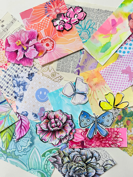 *Mystery* Deluxe Scrap Pack - Funky Florals