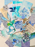 Blue/Turquoise Scrap Pack - Funky Florals