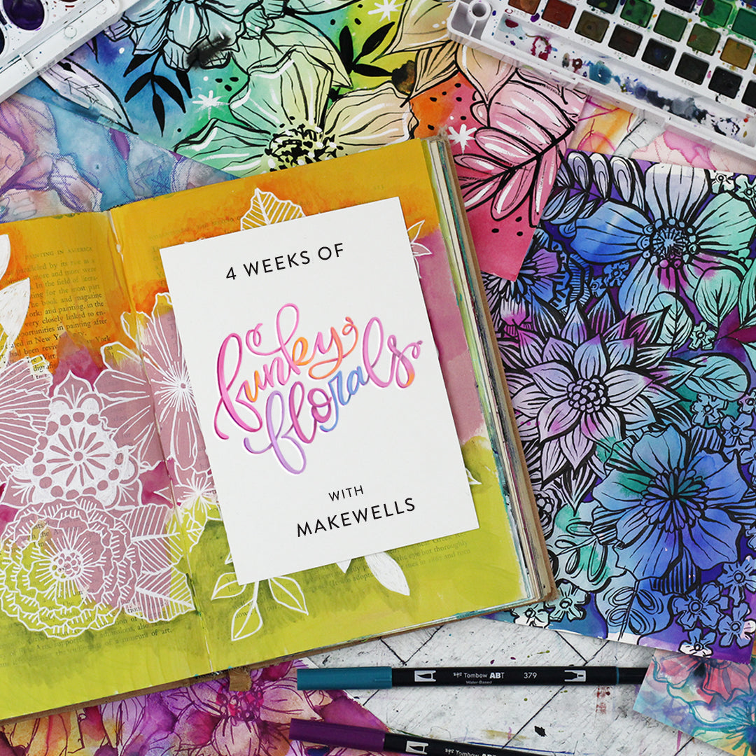 4 Weeks of Funky Florals - Online Class