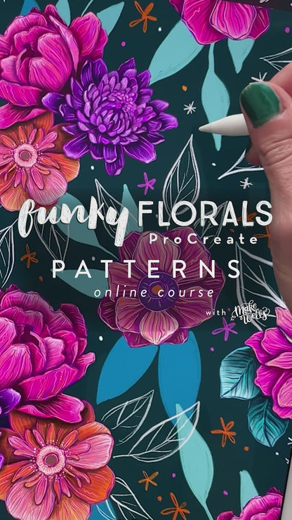 Funky Florals: ProCreate PATTERNS - Online Class