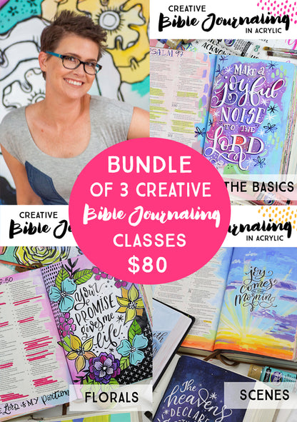 BUNDLE: Creative Bible Journaling in Acrylics