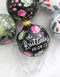 Teacher's Gift Personalized Ornament - Hand Painted Christmas
