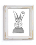 Woodland Floral Bunny - Print