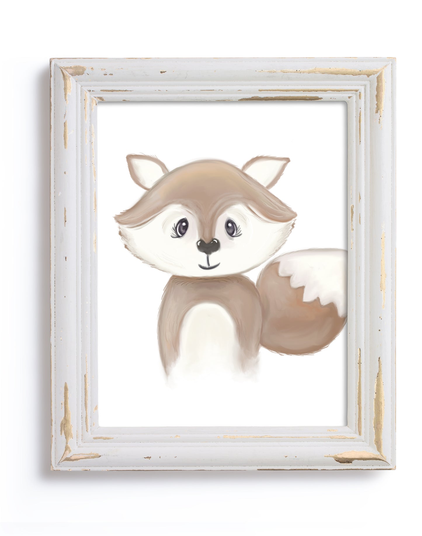 Woodland Floral Fox - Print