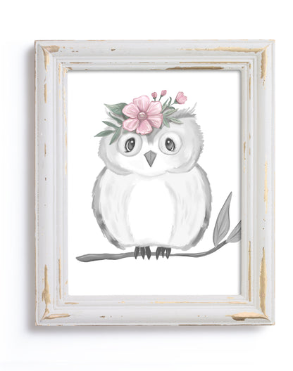 Woodland Owl Print