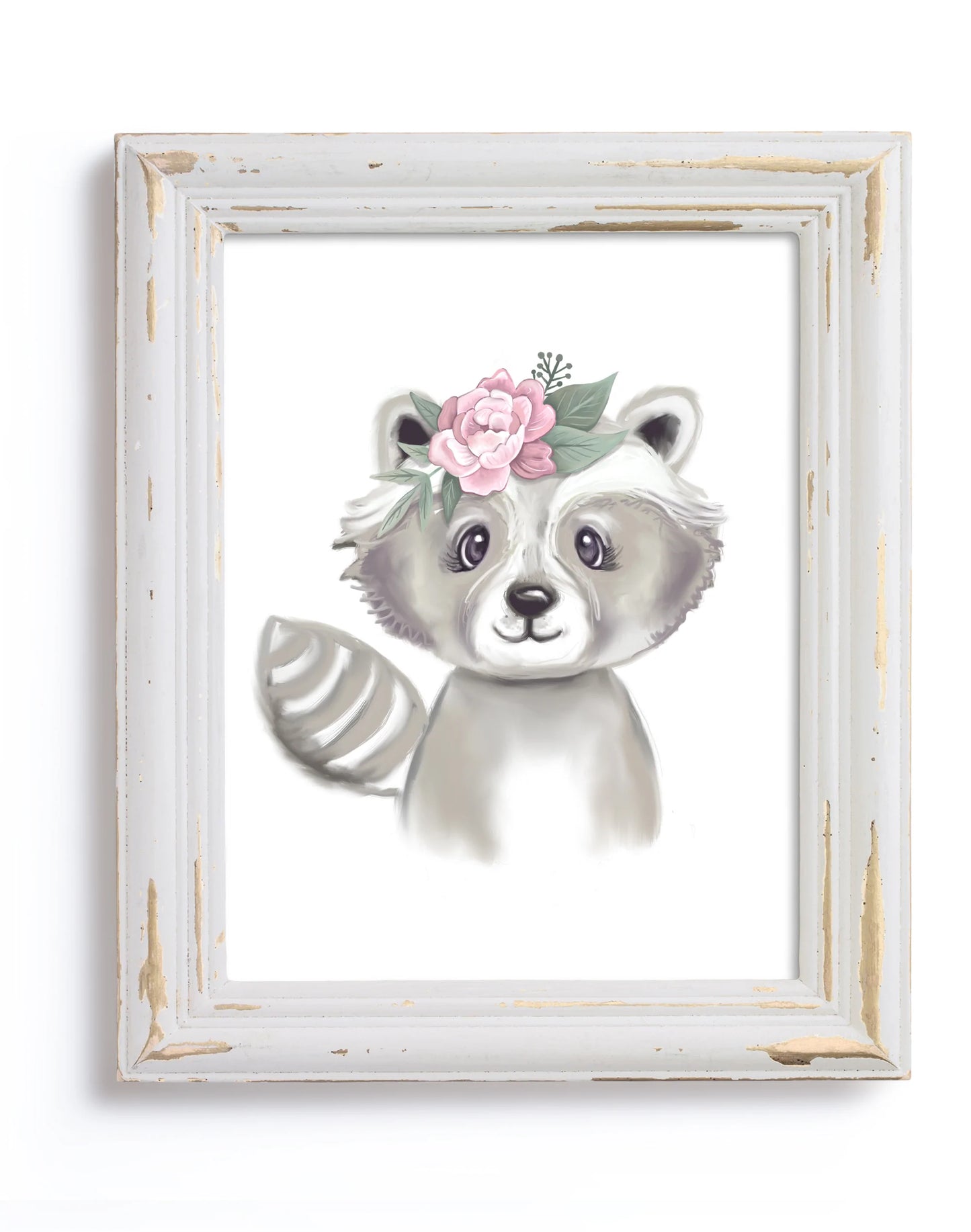 Woodland Floral Animal Set of 4 Prints