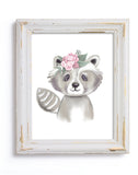 Woodland Raccoon - Print