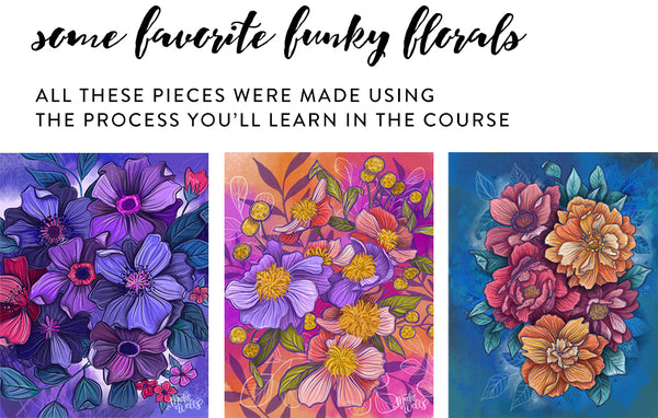 Funky Florals: ProCreate - Online Class – Makewells