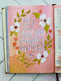 Creative Bible Journaling in Acrylics - Florals
