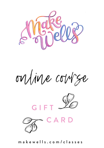 Online Class Giftcard - 50% OFF!