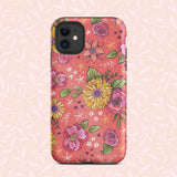 Happy Flowers Tough iPhone case