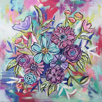 Joyful Bouquet Twelve - 36" x 36"