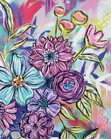 Joyful Bouquet Twelve - 36" x 36"