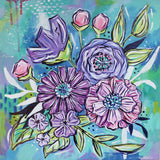 Joyful Bouquet Thirteen: 16" x 16"