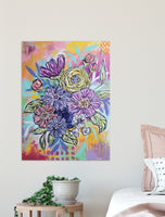 Joyful Bouquet Two - 18" x 24"