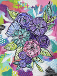 Joyful Bouquet Four - 18" x 24"