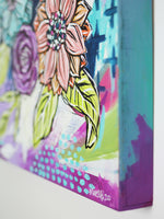 Joyful Bouquet Five - 18" x 18"