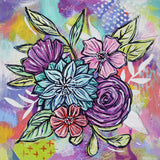 Joyful Bouquet Six - 12" x 12"