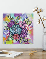 Joyful Bouquet Six - 12" x 12"