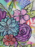 Joyful Bouquet Six - 12" x 12"