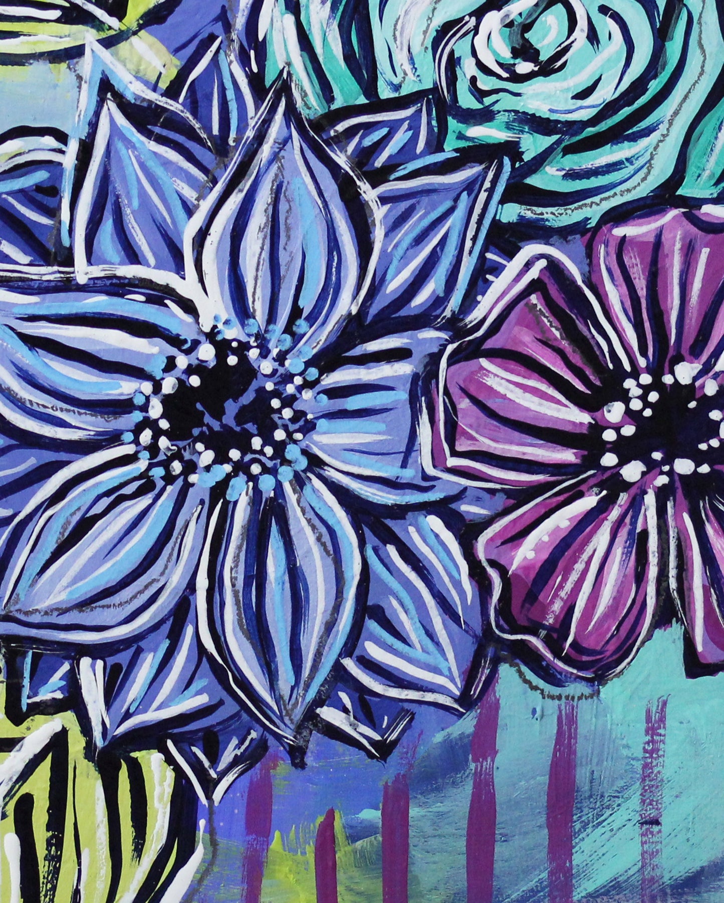 Joyful Bouquet Seven - 8" x 8"
