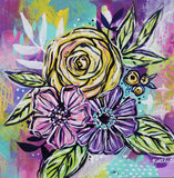 Joyful Bouquet Eight - 8" x 8"