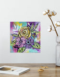 Joyful Bouquet Eight - 8" x 8"