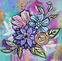 Joyful Bouquet Nine - 6" x 6"