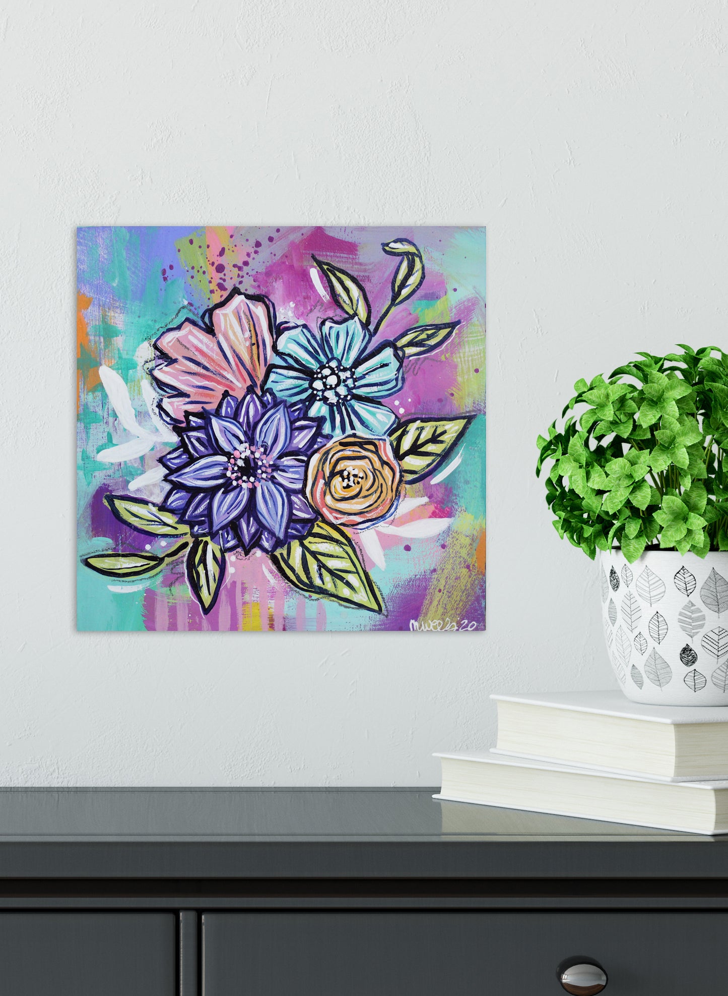 Joyful Bouquet Nine - 6" x 6"