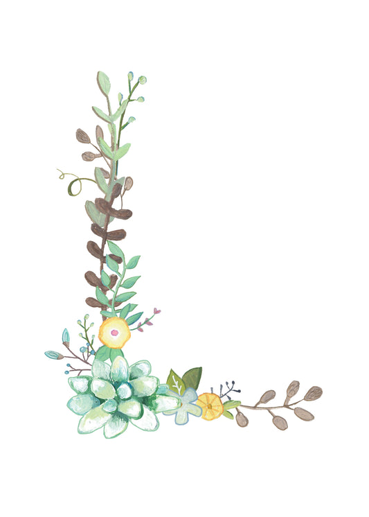 L - Floral Alphabet