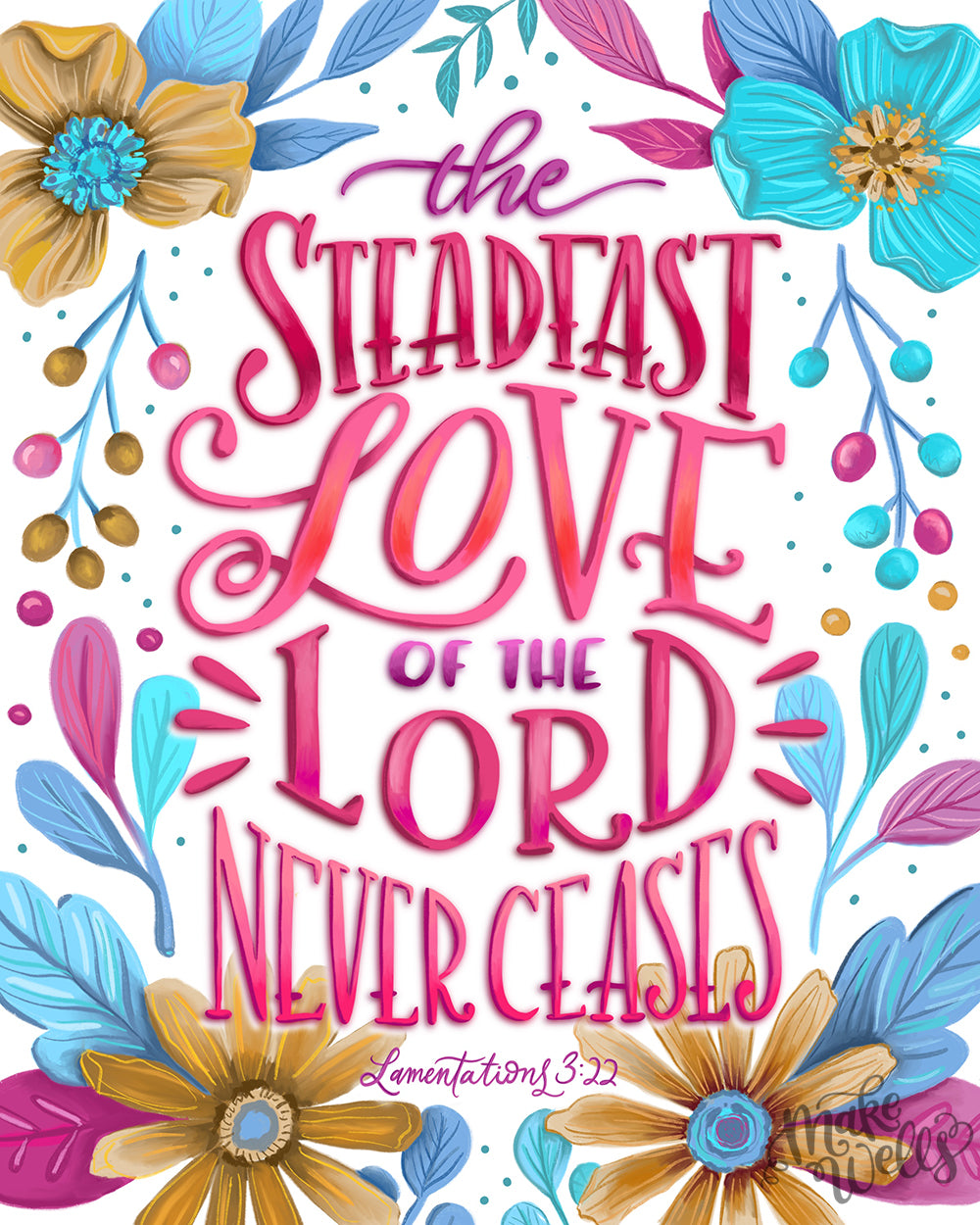 Lamentations 3:22 Art Print