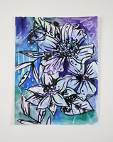 Messy Blue - 8.5" x 11"