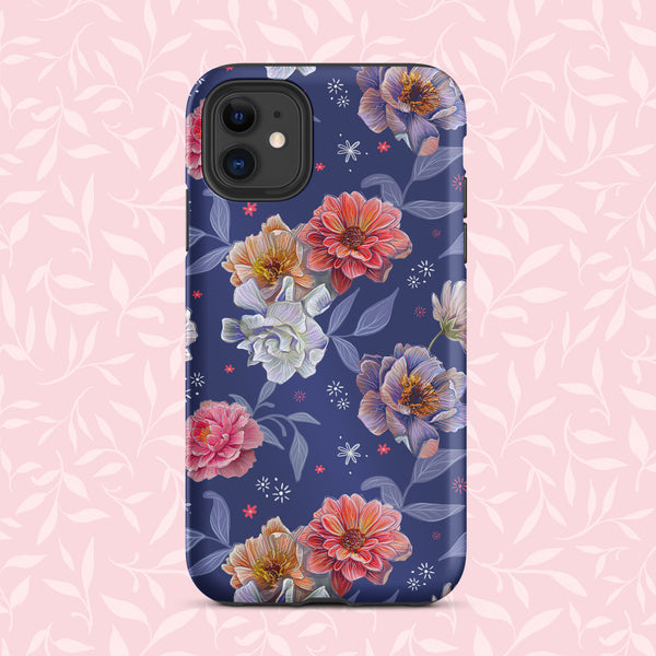Midnight Blooms Tough Iphone Case