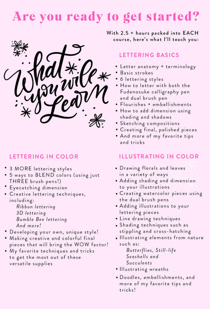 Get to Know Tombow: 3 COURSE BUNDLE