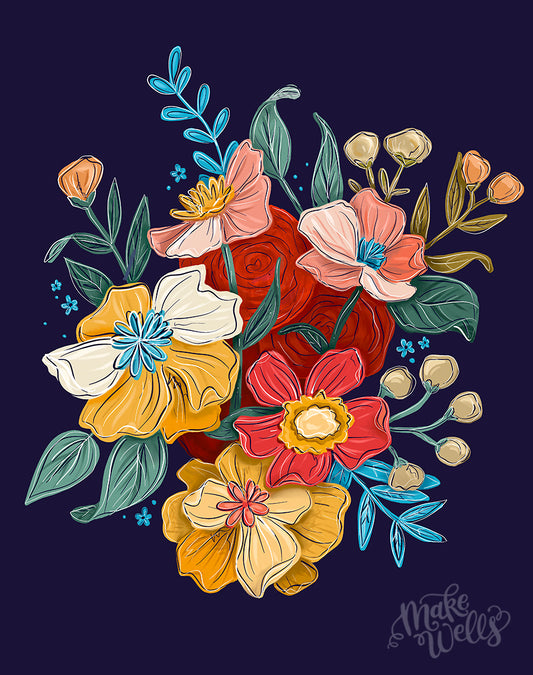 Navy Bouquet
