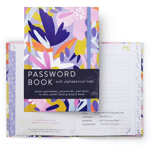 Password Book - Abstract Florals