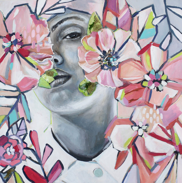 Olivia - Original Painting on Wood