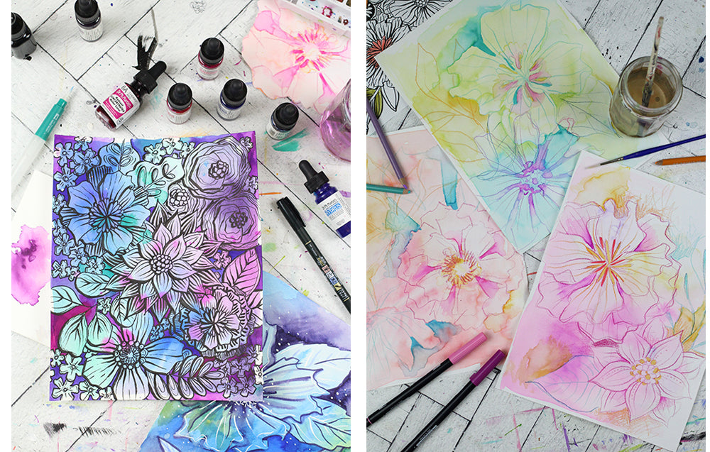 4 Weeks of Funky Florals - Online Class