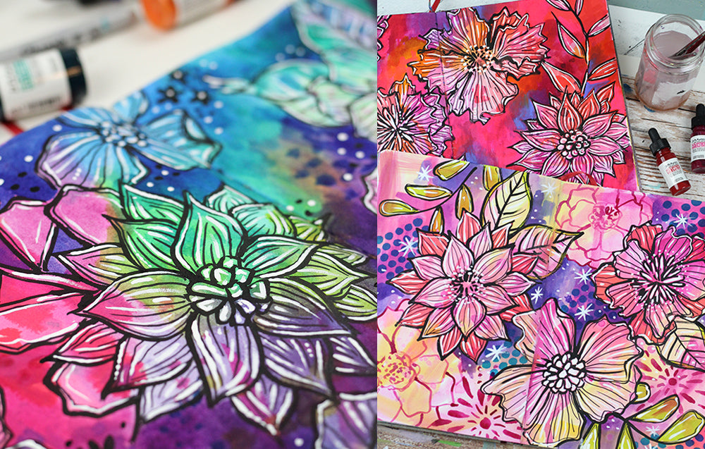 4 Weeks of Funky Florals - Online Class