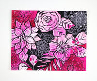 Pink Mandala - 11" x 14"
