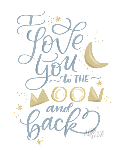 To the Moon Print